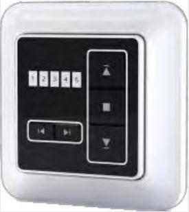 Dual channel wall mounted remote control